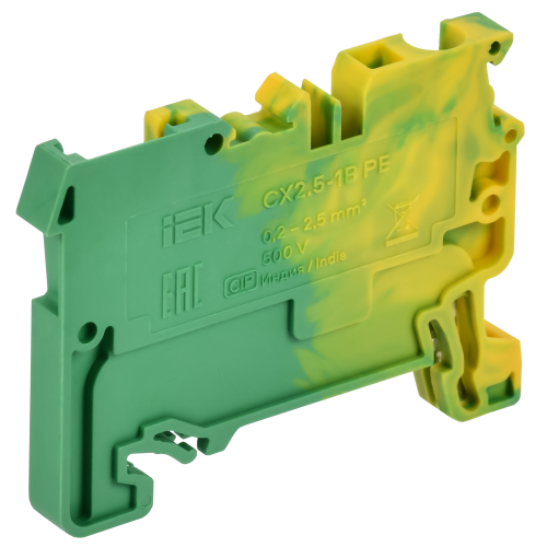 ARMAFIX Клемма пружинная CX2.5-1B PE 2,5мм2 разъемная (1 зажим 1 разъем) заземляющая IEK ARMAFIX Клемма пружинная CX2.5-1B PE 2,5мм2 разъемная (1 зажим 1 разъем) заземляющая IEK