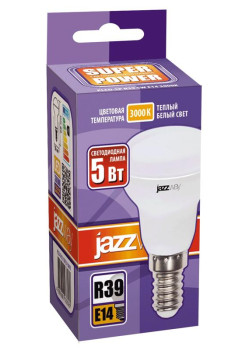 Лампа светодиодная PLED-SP 5Вт R39 3000К тепл. бел. E14 400лм 230В JazzWay 1033581