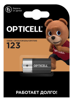 Элемент питания литиевый CR123 (блист.1шт) Specialty Opticell 5060014