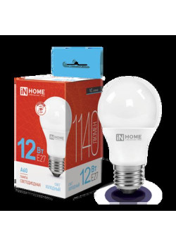 Лампа светодиодная/ Лампа светодиодная LED-A60-VC 12Вт 230В Е27 6500К 1140Лм IN HOME
