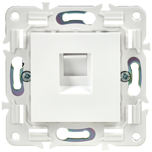 SKANDY Розетка компьютерная RJ45 кат.5E SK-K01W арктический белый IEK SKANDY Розетка компьютерная RJ45 кат.5E SK-K01W арктический белый IEK