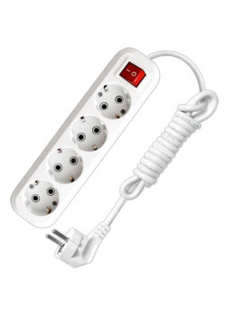 Удлинитель 4х2м с заземл. 16А IP20 S-304 ПВС 3х1 с выкл. UNIVersal 9634419