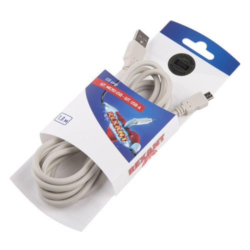 Шнур штекер micro USB - штекер USB-A 1.8м блист. Rexant 06-3154 Шнур штекер micro USB - штекер USB-A 1.8м блист. Rexant 06-3154