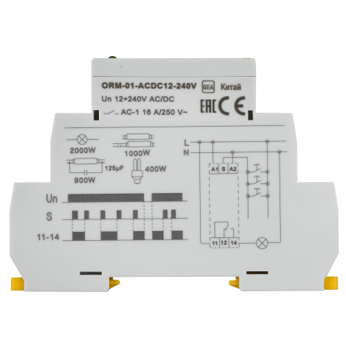 Реле импульсное ORM 1 контакт 12-240В AC/DC IEK Реле импульсное ORM 1 контакт 12-240В AC/DC IEK