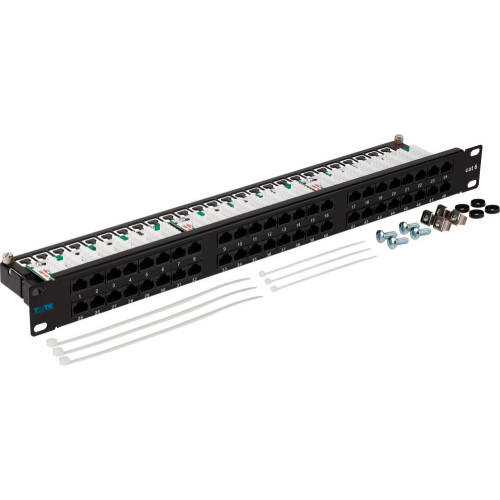 Патч-панель Lanmaster TWT-PP48/1U-U6 19 Патч-панель Lanmaster TWT-PP48/1U-U6 19