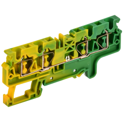 ARMAFIX Клемма пружинная CX4-4 PE 4мм2 четырехконтактная заземляющая IEK