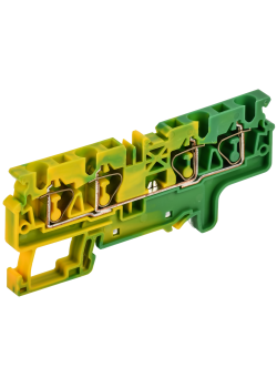 ARMAFIX Клемма пружинная CX4-4 PE 4мм2 четырехконтактная заземляющая IEK