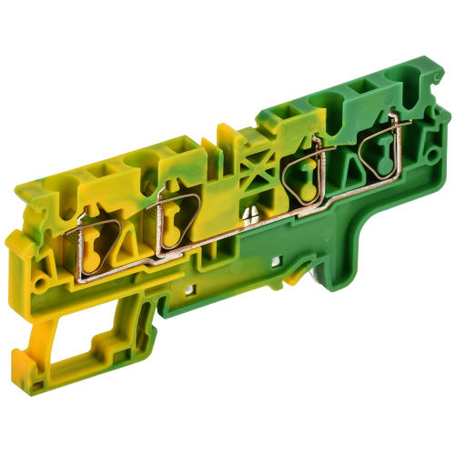 ARMAFIX Клемма пружинная CX4-4 PE 4мм2 четырехконтактная заземляющая IEK