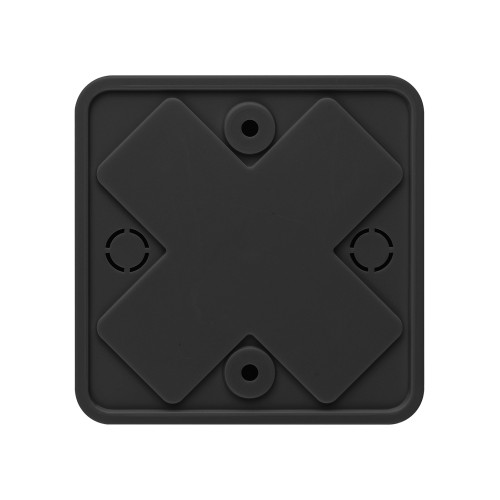 Коробка распаячная КР 75х75х20 ОП черная IP40 TDM Коробка распаячная КР 75х75х20 ОП черная IP40 TDM