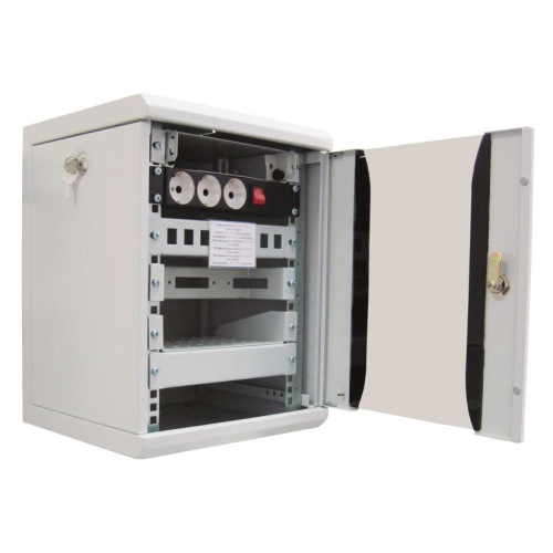 Шкаф коммутационный ЦМО (ШРН-12.255-10) настенный 12U 320x305мм пер.дв.стекл 100кг серый 255мм 10.62кг 180град. 600мм металл Шкаф коммутационный ЦМО (ШРН-12.255-10) настенный 12U 320x305мм пер.дв.стекл 100кг серый 255мм 10.62кг 180град. 600мм металл