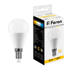 Лампа светодиодная Feron LB-950 Шарик E14 13W 175-265V 2700K