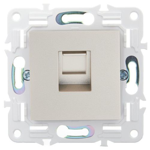 SKANDY Розетка компьютерная RJ45 кат.5E SK-K01Sh шампань IEK SKANDY Розетка компьютерная RJ45 кат.5E SK-K01Sh шампань IEK