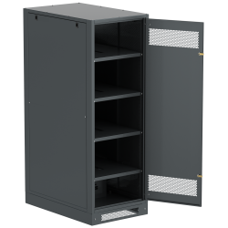 ITK LINEA B Шкаф аккумуляторный (пустой) 1700х600х950мм металлическая дверь черный