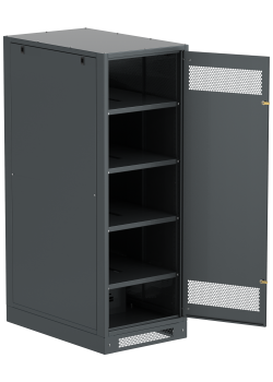 ITK LINEA B Шкаф аккумуляторный (пустой) 1700х600х950мм металлическая дверь черный