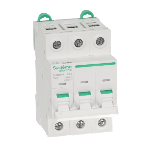 Systeme9 Автоматический выключатель (АВ) C 40A 3P 6kA 400В Systeme9 Автоматический выключатель (АВ) C 40A 3P 6kA 400В