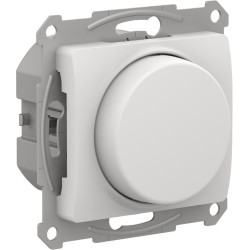 GLOSSA СВЕТОРЕГУЛЯТОР (диммер) поворотно-нажимной, LED, RC, 400Вт, механизм, БЕЛЫЙ