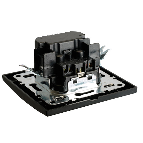 Розетка 1-местная с/з STEKKER, PST16-9016-03, 250В, 16А с USB+ type C, серия Эрна, черный Розетка 1-местная с/з STEKKER, PST16-9016-03, 250В, 16А с USB+ type C, серия Эрна, черный