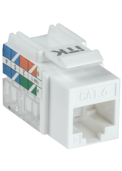 ITK Модуль Keystone Jack кат.6 UTP 110 IDC 90град