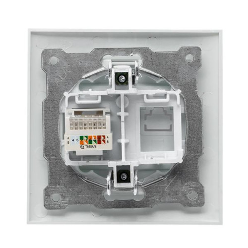 Валенсия розетка компьютерная RJ-45 1-местная белая EKF Валенсия розетка компьютерная RJ-45 1-местная белая EKF