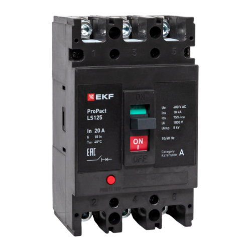 ProPact LS125 20А 3P 18кА EKF