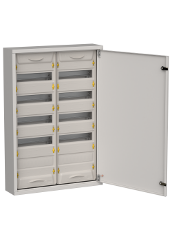 TITAN 5 Корпус металлический ЩРн-120 (2х60) 835х570х140мм IP31 серый (одна дверь) IEK