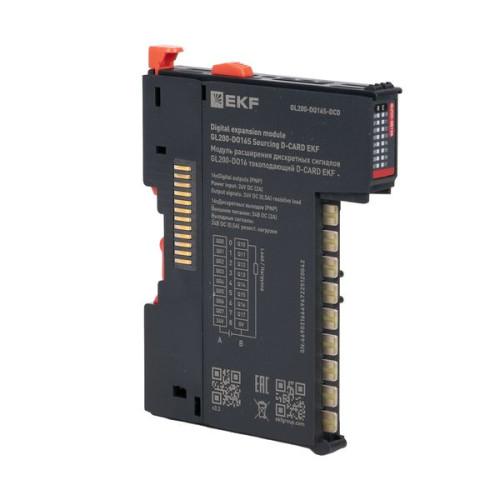 Модуль расширения дискретных сигналов GL200-DO16 токоподающий D-CARD EKF Модуль расширения дискретных сигналов GL200-DO16 токоподающий D-CARD EKF