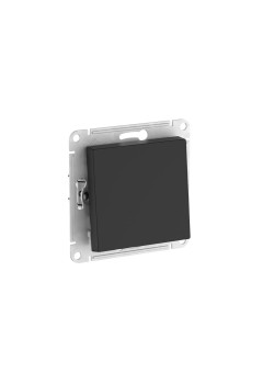 ATLASDESIGN AQUA 1-клавишный ПЕРЕКЛЮЧАТЕЛЬ, IP44, сх.6, 10АХ, мех., быстрозажим. клем., КАРБОН