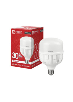Лампа светодиодная высокомощная LED-HP-PRO 30Вт цилиндр 4000К нейтр. бел. E27 2850лм 230В IN HOME 4690612031071