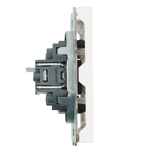 Розетка компьютерная 1-местная RJ-45 (механизм), STEKKER, серия Эмили, RST00-5117-01, белый фарфор, soft touch Розетка компьютерная 1-местная RJ-45 (механизм), STEKKER, серия Эмили, RST00-5117-01, белый фарфор, soft touch