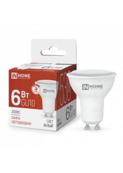 Лампа светодиодная LED-JCDRC-VC 6Вт рефлектор 4000К нейтр. бел. GU10 530лм 230В IN HOME 4690612023403