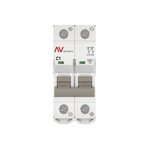 Авт. выкл. AV-6 DC 2P 1A (C) 6kA EKF AVERES Авт. выкл. AV-6 DC 2P 1A (C) 6kA EKF AVERES