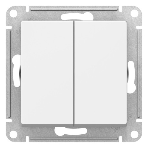 ATLASDESIGN 2-клавишный ПЕРЕКЛЮЧАТЕЛЬ, сх.6+6, 10АХ, механизм, ЛОТОС ATLASDESIGN 2-клавишный ПЕРЕКЛЮЧАТЕЛЬ, сх.6+6, 10АХ, механизм, ЛОТОС