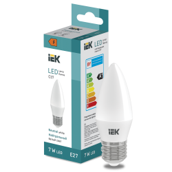LED Candle C37 600lm 4000K E27 IEK