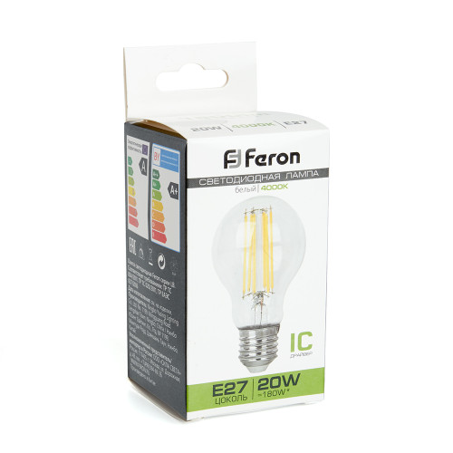 Лампа светодиодная Feron LB-620 Шар E27 20W 175-265V 4000K Лампа светодиодная Feron LB-620 Шар E27 20W 175-265V 4000K