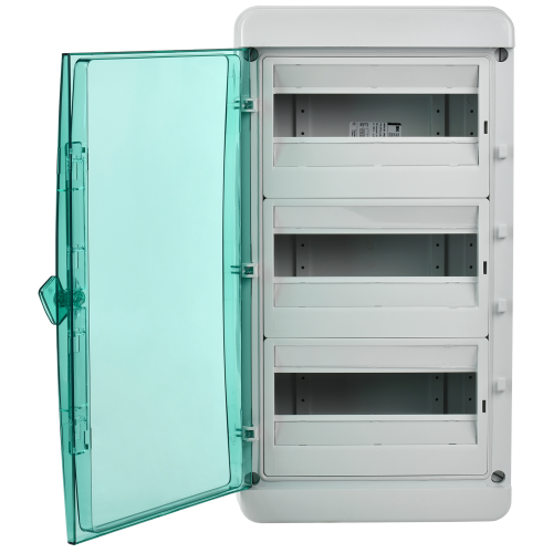 TEKFOR Корпус пластиковый КМПн-36 IP65 зеленая прозрачная дверь IEK TEKFOR Корпус пластиковый КМПн-36 IP65 зеленая прозрачная дверь IEK