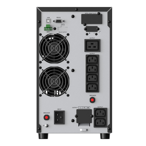 ИБП CBR ESSENCE ESN-3000C Online 3000 VA / 3000 W, Tower, 6 x C13 + 1 x C19 + 1 x TB, LCD, HID-USB, RS232, EPO, SNMP slot/ UPS CBR Online Tower