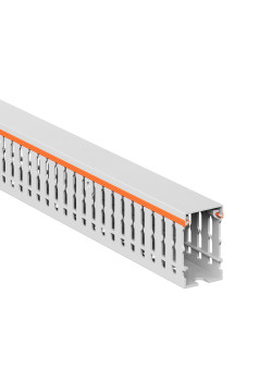 Короб перфорированный RLHF6 25x40, без галогенов, светло-серый