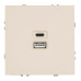 Розетка 2-местная USB + Type C (механизм), STEKKER, 250В, 20W, серия Эмили, RST10-5115-08, кашемир, soft touch Розетка 2-местная USB + Type C (механизм), STEKKER, 250В, 20W, серия Эмили, RST10-5115-08, кашемир, soft touch