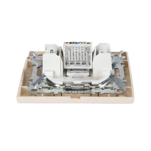 Минск Розетка RJ-45 1-мест. СП бежевый EKF