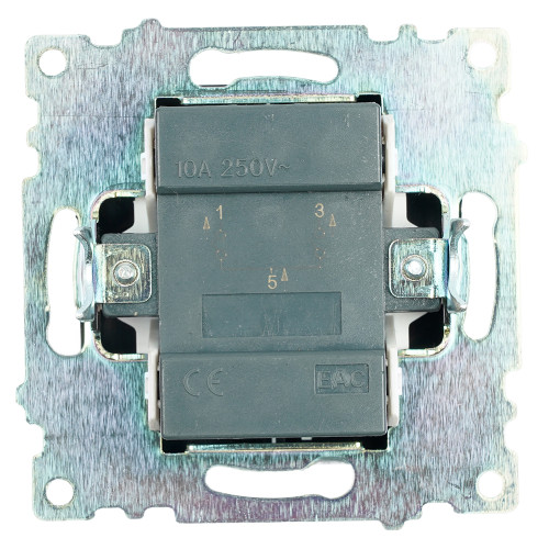 Выключатель 2-клавишный c индикатором (механизм), STEKKER GLS10-7102-05, 250В, 10А, серия Катрин, черный Выключатель 2-клавишный c индикатором (механизм), STEKKER GLS10-7102-05, 250В, 10А, серия Катрин, черный
