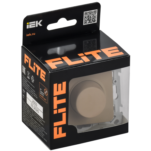 FLITE Светорегулятор проходной TRIAC 550Вт СС26-5-12-ФлХ хаки IEK FLITE Светорегулятор проходной TRIAC 550Вт СС26-5-12-ФлХ хаки IEK
