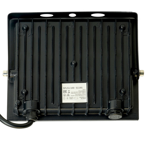 Светодиодный прожектор SAFFIT SFL51-100 IP65 100W 6500K черный Светодиодный прожектор SAFFIT SFL51-100 IP65 100W 6500K черный