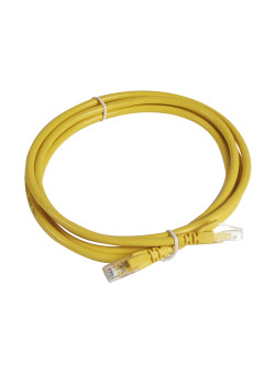 Шнур коммутационный RJ 45 - категория 6a - U/UTP - PVC - неэкранированный - 2 м - желтый
