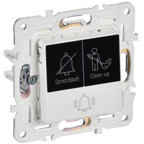 SKANDY Кнопка звонка с индикацией для отелей 10А SK-V17W арктический белый IEK