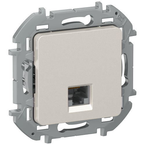 IEKINSPIRIA Розетка компьютерная RJ45 категория 5Е UTP 6731181 шампань IEK
