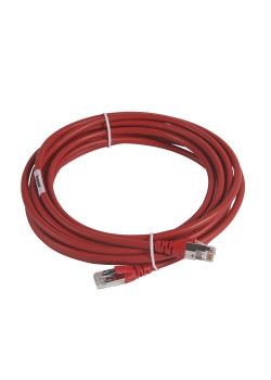 Шнур коммутационный RJ 45 - категория 6a - S/FTP - LSZH - экранированный - 5 м - красный