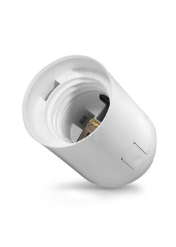 Патрон пластиковый подвесной Е27 бел. TOKOV ELECTRIC TKE-C01-PPL-27