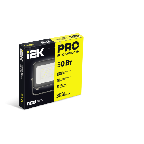 Прожектор светодиодный СДО 07-50 IP65 серый IEK