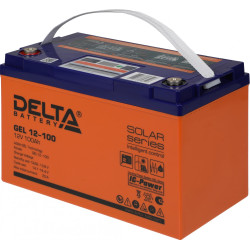 Battery Delta GEL 12-100, voltage 12V, capacity 100Ah, 333х173х222mm