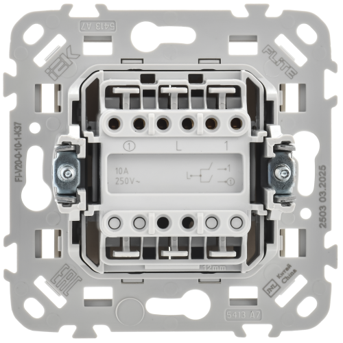 FLITE Выключатель 2-клавишный 10А ВС12-1-0-ФлШ шампань IEK FLITE Выключатель 2-клавишный 10А ВС12-1-0-ФлШ шампань IEK